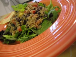 Healthy, Vegan and Gluten Free Southwestern Quinoa and Bean Salad Recipe