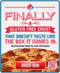 Dominos Pizza Introduces Gluten Free Crust Option