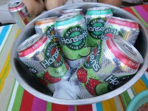 Spending a fun Labor Day with Hansen's all natural soda