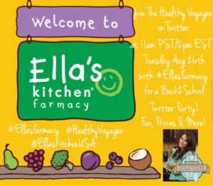 Ella's Kitchen Twitter Party Hosted by The Healthy Voyager Carolyn Scott-Hamilton August 26 2014 11am EST