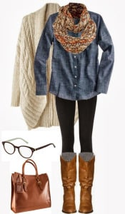 Fall Outfit featuring VSP Direct Glasses