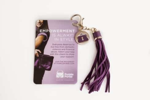 purple purse campaign tassle
