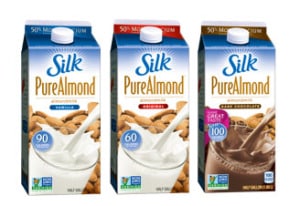 silk almond milk varieties