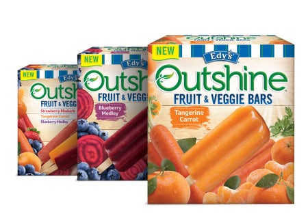 Outshine fruit and veggie bars