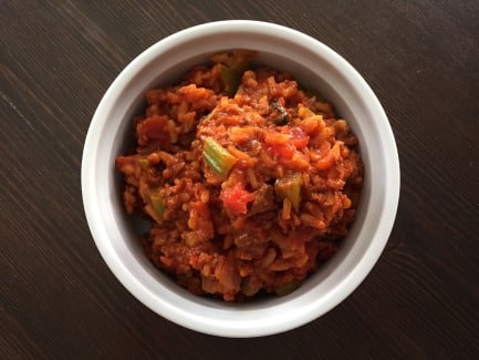 Vegan chunky spanish rice recipe