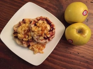 waffles with opal apples