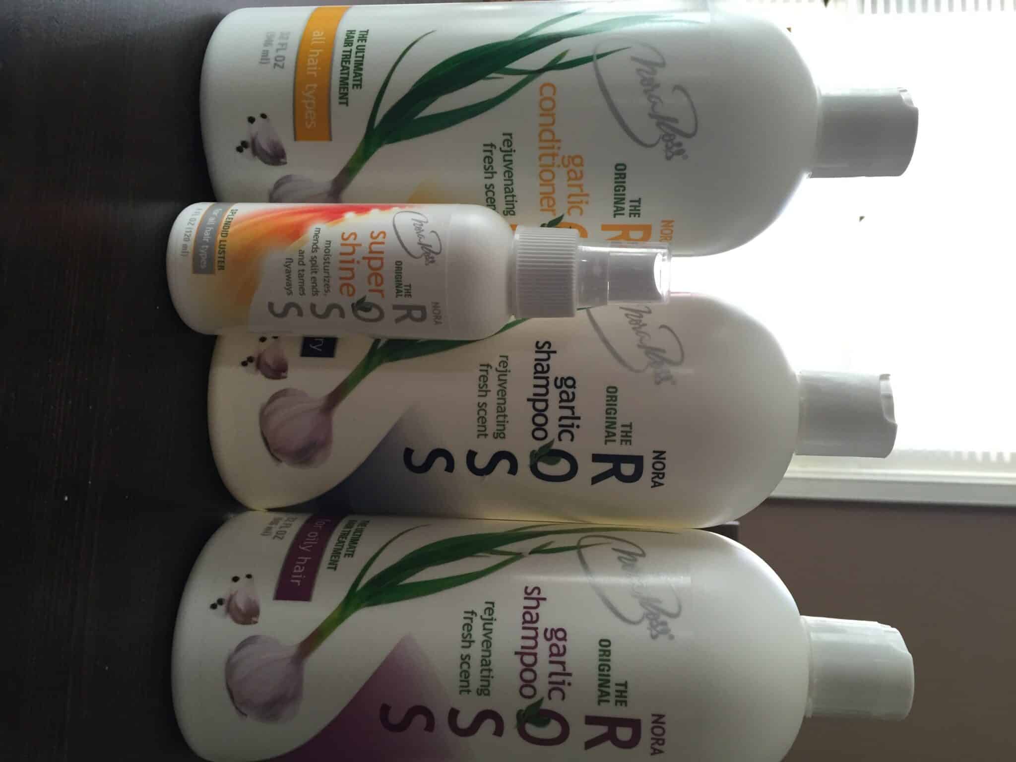 nora ross garlic hair products review