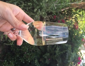 glass of barefoot wines refresher