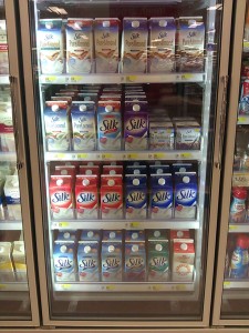 silk soy in grocery store