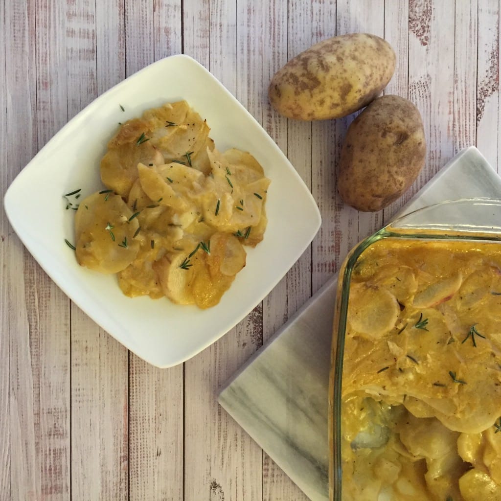 Rosemary And Garlic Scalloped Potatoes The Healthy Voyager