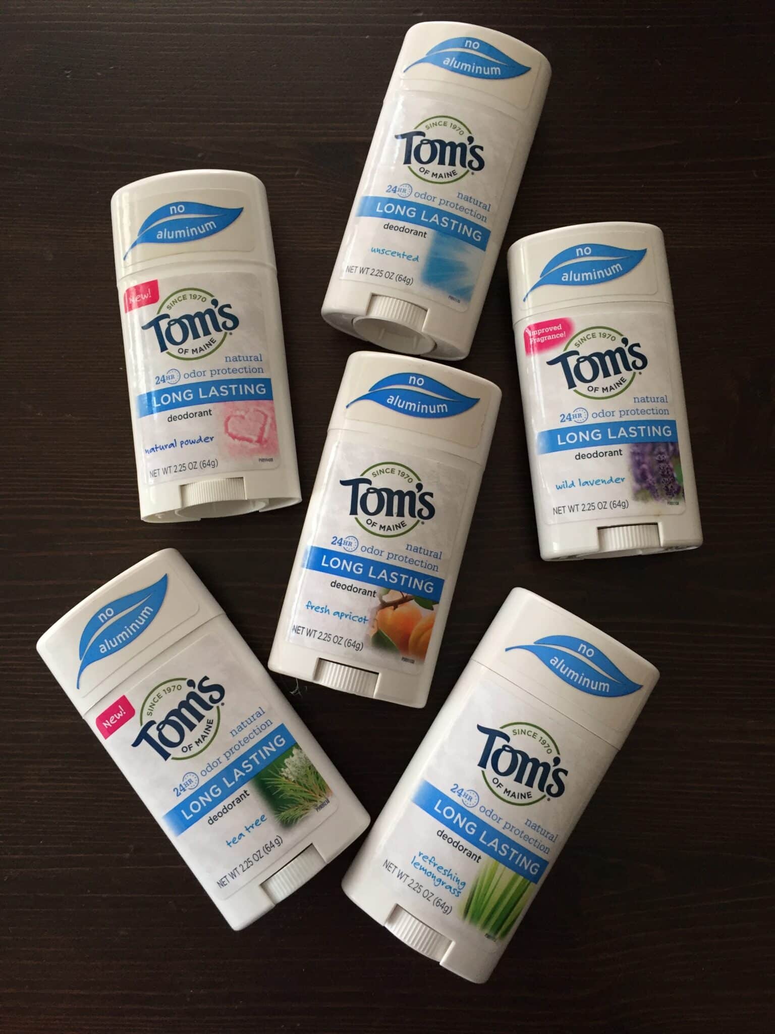 toms of maine new long lasting deodorants