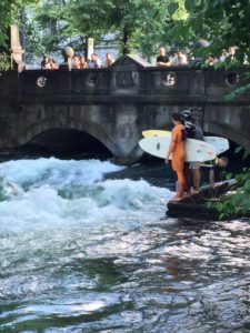 surfers in munich