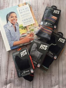 oprah cookbook and fits socks