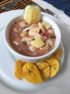 vegan ceviche galapagos andando tours