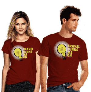 travel turns me on healthy voyager tshirt