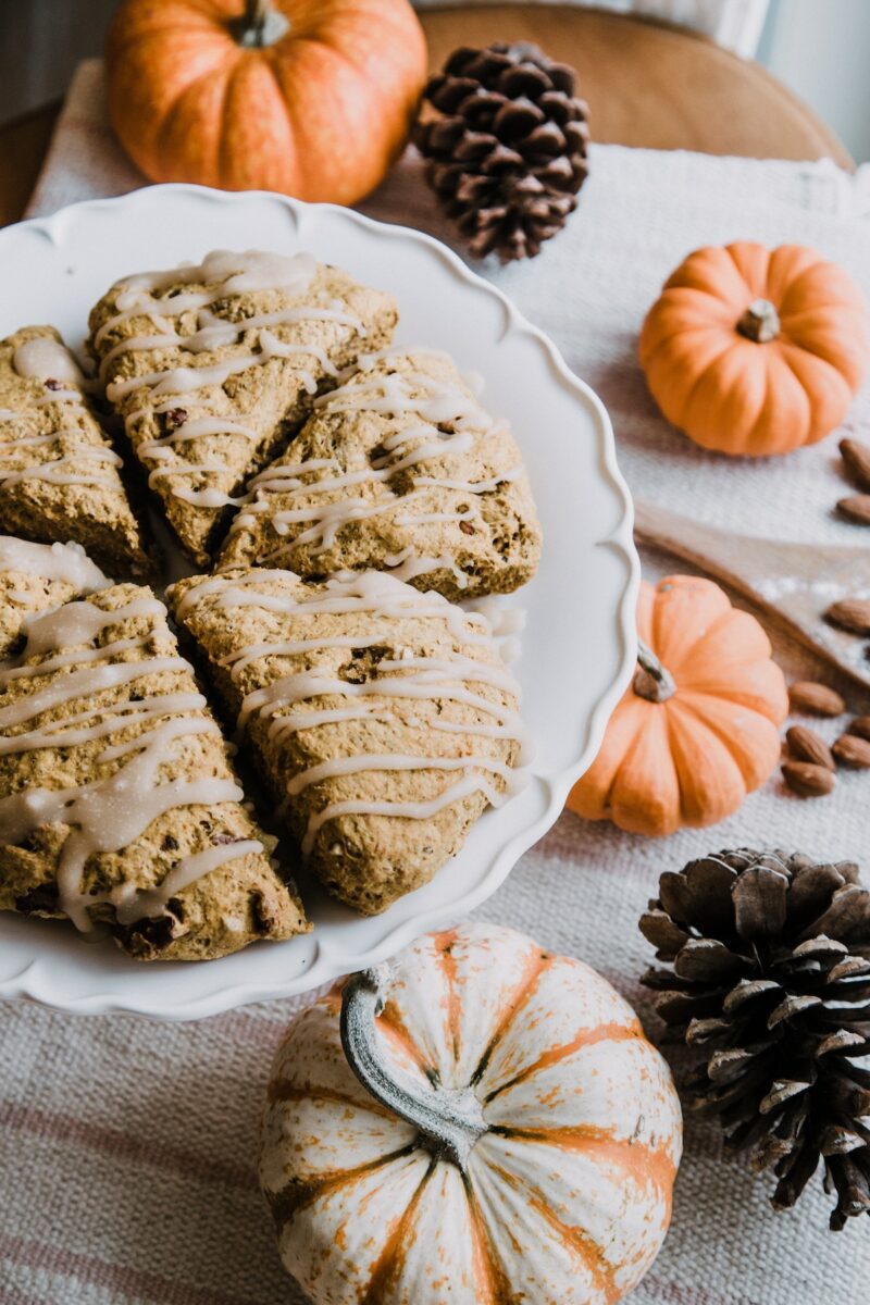 vegan maple pumpkin scones
