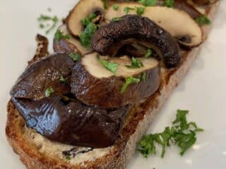 Savory Mushroom Toast with the Revolution Cooking R180 High-Speed Smart Toaster