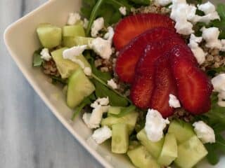 vegan Strawberry Arugula Salad recipe