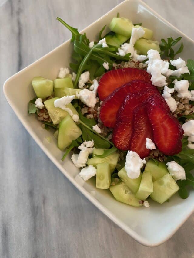 Strawberry Arugula Salad - The Healthy Voyager