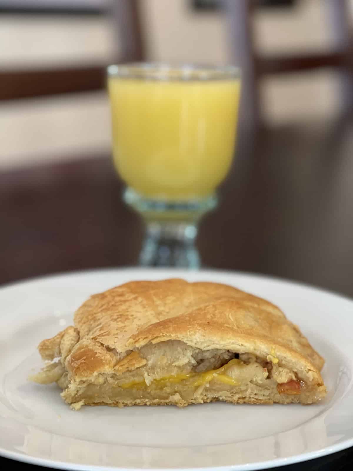 Baked Stuffed Brunch Crescent Roll Wreath