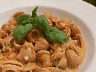vegan tiktok feta and tomato baked pasta recipe
