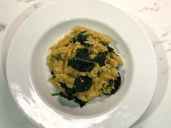 Vegan Kale and Leek Truffle Quinoa Risotto Recipe Healthy Voyager