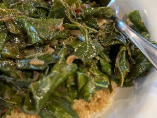 Spicy Thai Coconut Sauteed Greens