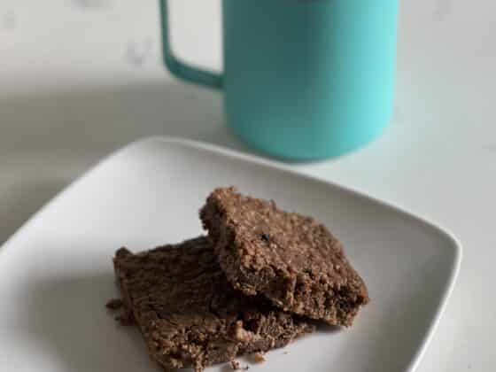Vegan Protein Oatmeal Breakfast Brownies Recipe