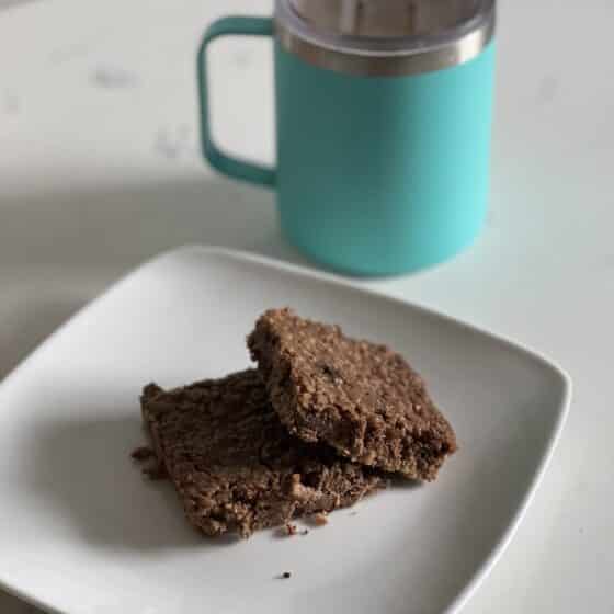 Vegan Protein Oatmeal Breakfast Brownies Recipe