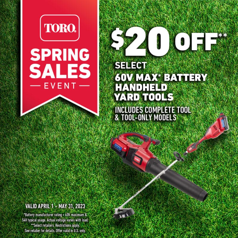 Toro Spring Sales Event