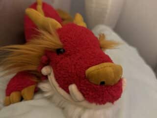 stuffed animal dragon